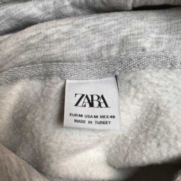 Zara Mens Grey Medium Hoodie - Picture 8 of 8